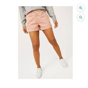 NWT Free Assembly Pink Rolled Cuffed Jean Shorts